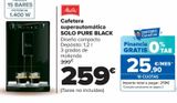 Oferta de Cafetera superautomática SOLO PURE BLACK melitta por 259€ en Carrefour