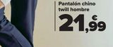 Oferta de Pantalón chino twill hombre  por 21,99€ en Carrefour