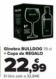 Oferta de Ginebra BULLDOG + Copa de REGALO  por 22,99€ en Carrefour