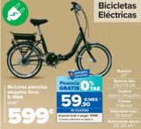 Oferta de Bicicleta eléctrica plegable Orus E-1000 por 599€ en Carrefour