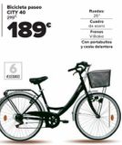 Oferta de Bicicleta paseo CITY 40 por 189€ en Carrefour