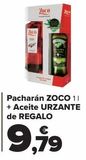 Oferta de Pacharán ZOCO + Aceite URZANTE de REGALO  por 9,79€ en Carrefour