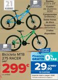 Oferta de Bicicleta MTB 275 RACER  por 299€ en Carrefour