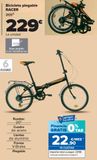 Oferta de Bicicleta plegable RACER  por 229€ en Carrefour