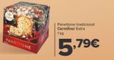 Oferta de Panettone tradicional Carrefour Extra por 5,79€ en Carrefour