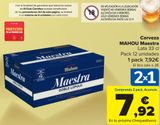 Oferta de Cerveza MAHOU Maestra por 7,92€ en Carrefour