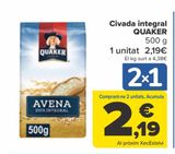 Oferta de Avena integral QUAKER  por 2,19€ en Carrefour