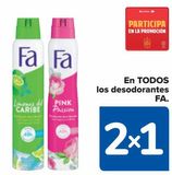 Oferta de En TODOS los desodorantes FA  en Carrefour