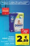 Oferta de Toallitas DODOT Sensitive recambio  por 9,65€ en Carrefour
