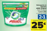 Oferta de Detergente en cápsulas ARIEL Original  por 25€ en Carrefour