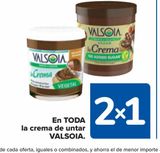 Oferta de En TODA la crema de untar VALSOIA en Carrefour