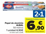 Oferta de Papel de aluminio ALBAL  por 6,9€ en Carrefour