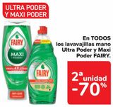 Oferta de En TODOS los lavavajillas mano Ultra Poder y Maxi Poder FAIRY  en Carrefour