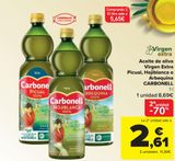 Oferta de Aceite de oliva Virgen Extra Picual, Hojiblanca o Arbequina CARBONELL por 8,69€ en Carrefour