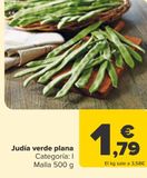 Oferta de Judía verde plana por 1,79€ en Carrefour