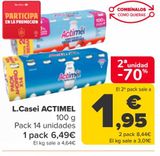 Oferta de L.Casei ACTIMEL  por 6,49€ en Carrefour