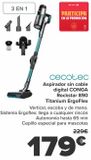 Oferta de CECOTEC Aspirador sin cable digital CONGA Rockstar 890 Titanium ErgoFlex  por 179€ en Carrefour