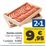 Oferta de Gamba cocida por 9,95€ en Carrefour