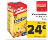 Oferta de Cacao soluble COLACAO, 5kg por 24€ en Carrefour