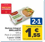 Oferta de Quinoa integral BRILLANTE por 1,55€ en Carrefour