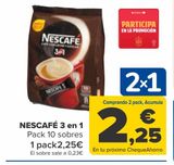 Oferta de NESCAFÉ 3 en 1  por 2,25€ en Carrefour