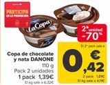 Oferta de Copa de chocolate y nata DANONE por 1,39€ en Carrefour