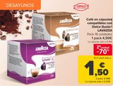 Oferta de Café en cápsulas compatibles con Dolce Gusto LAVAZZA por 4,99€ en Carrefour