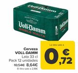 Oferta de Cerveza VOLL-DAMM por 8,64€ en Carrefour