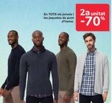 Oferta de En TODOS los jersey y chaquetas punto de hombre en Carrefour