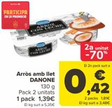 Oferta de Arroz con leche DANONE por 1,39€ en Carrefour