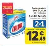 Oferta de Detergente en polvo COLON por 12,49€ en Carrefour
