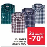 Oferta de En TODAS las camisas de  hombre TEX  en Carrefour