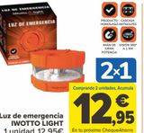 Oferta de Luz de emergencia IWOTTO LIGHT por 12,95€ en Carrefour