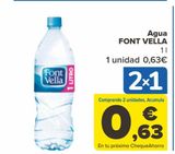 Oferta de Agua FONT VELLA por 0,63€ en Carrefour