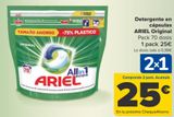 Oferta de Detergente en cápsulas ARIEL Original  por 25€ en Carrefour
