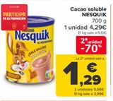 Oferta de Cacao soluble NESQUIK por 4,29€ en Carrefour