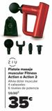 Oferta de Pistola masaje muscular Fitness Actio o Actio  2 por 35€ en Carrefour