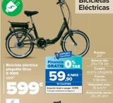 Oferta de Bicicleta eléctrica plegable Orus E-1000 por 599€ en Carrefour