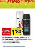 Oferta de Desodorante Axe en Supermercados MAS