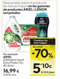 Oferta de Detergente líquido Ariel por 16,99€ en Caprabo