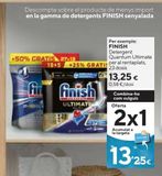 Oferta de Pastillas para lavavajillas Finish por 13,25€ en Caprabo