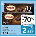 Oferta de Chocolate negro Valor por 3,69€ en Caprabo