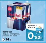 Oferta de Bebida energética Red Bull por 5,14€ en Caprabo