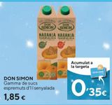 Oferta de Zumo de naranja Don Simón por 1,85€ en Caprabo