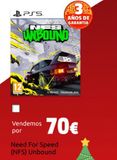 Oferta de Need For Speed (NFS) Unbound por 70€ en CeX