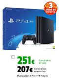 Oferta de PlayStation 4 Pro 1TB Negro por 207€ en CeX