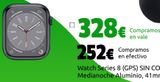 Oferta de Watch Series 8 (GPS) SIN CORREA, Medianoche Aluminio, 41mm, A por 252€ en CeX