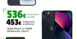 Oferta de Apple iPhone 13 128GB Medianoche, Libre A por 536€ en CeX