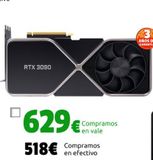 Oferta de Nvidia GeForce RTX 3090 Founders Edition 24GB GDDR6X por 518€ en CeX