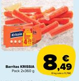 Oferta de Barritas KRISSIA por 8,49€ en Carrefour Market